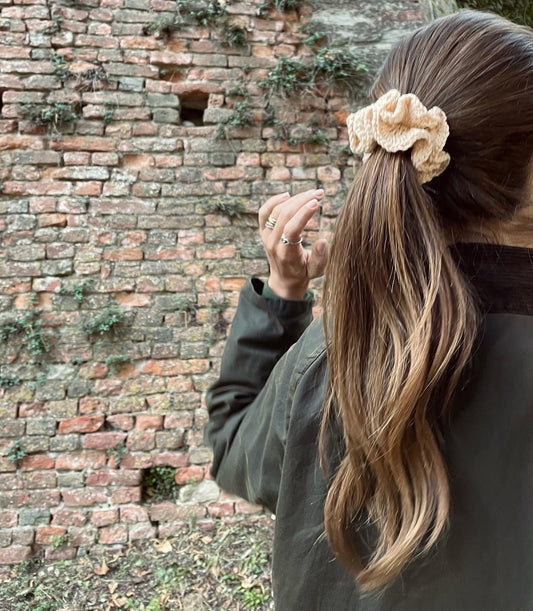 Scrunchie PETALO MINI - Mandorla