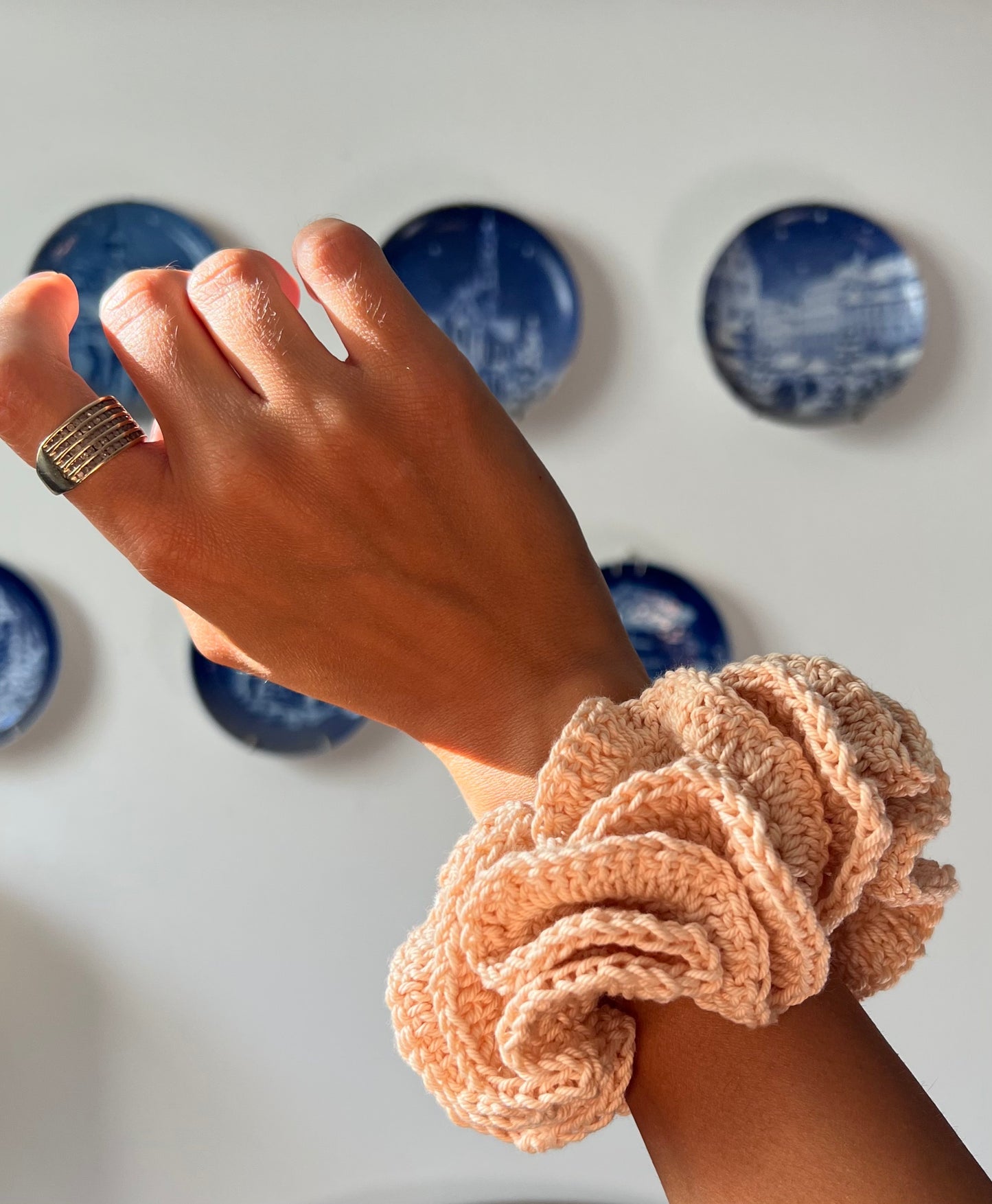 Scrunchie PETALO MINI - Mandorla