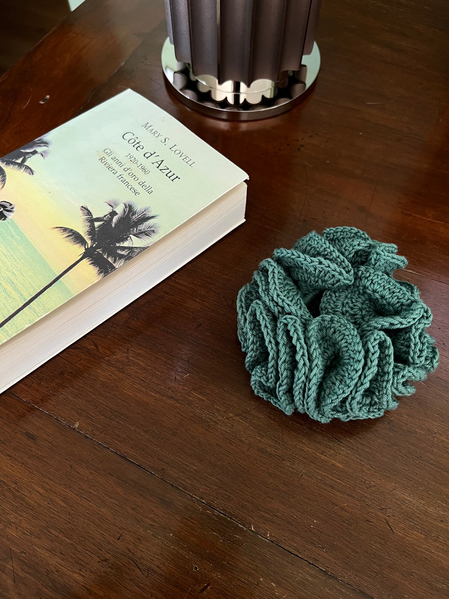 Scrunchie PETALO MAXI - Acquamarina